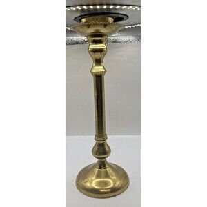 Vintage Brass Candle Stick Holders 14.25” Heavyweight